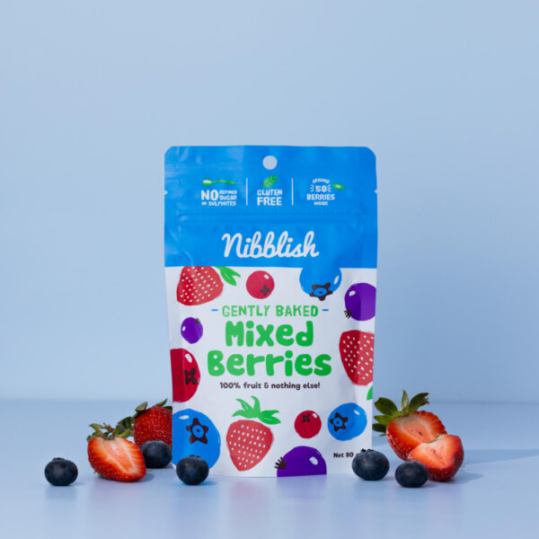 Nibblish Gently Baked Mixed Berries 80g